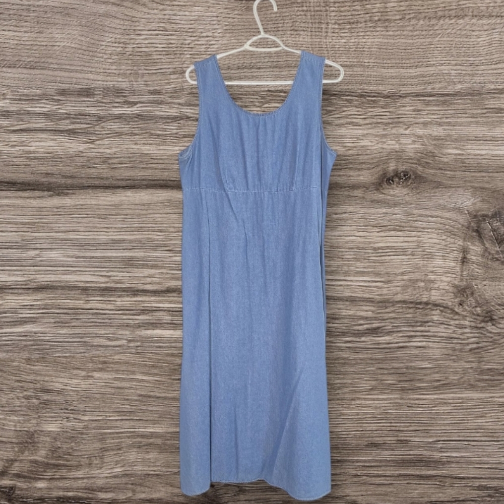 Vintage Blue Sleeveless Dress